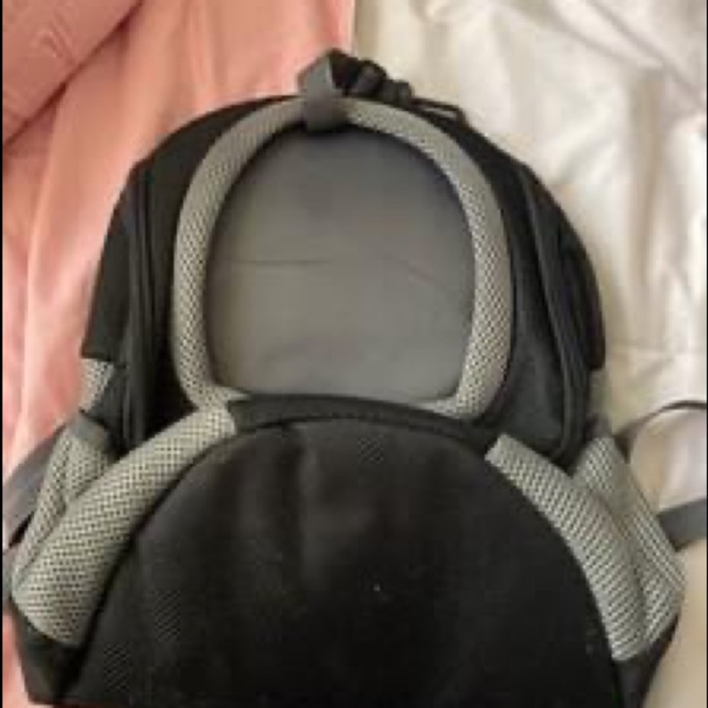 Puppy carrier. Holds like a book-bag